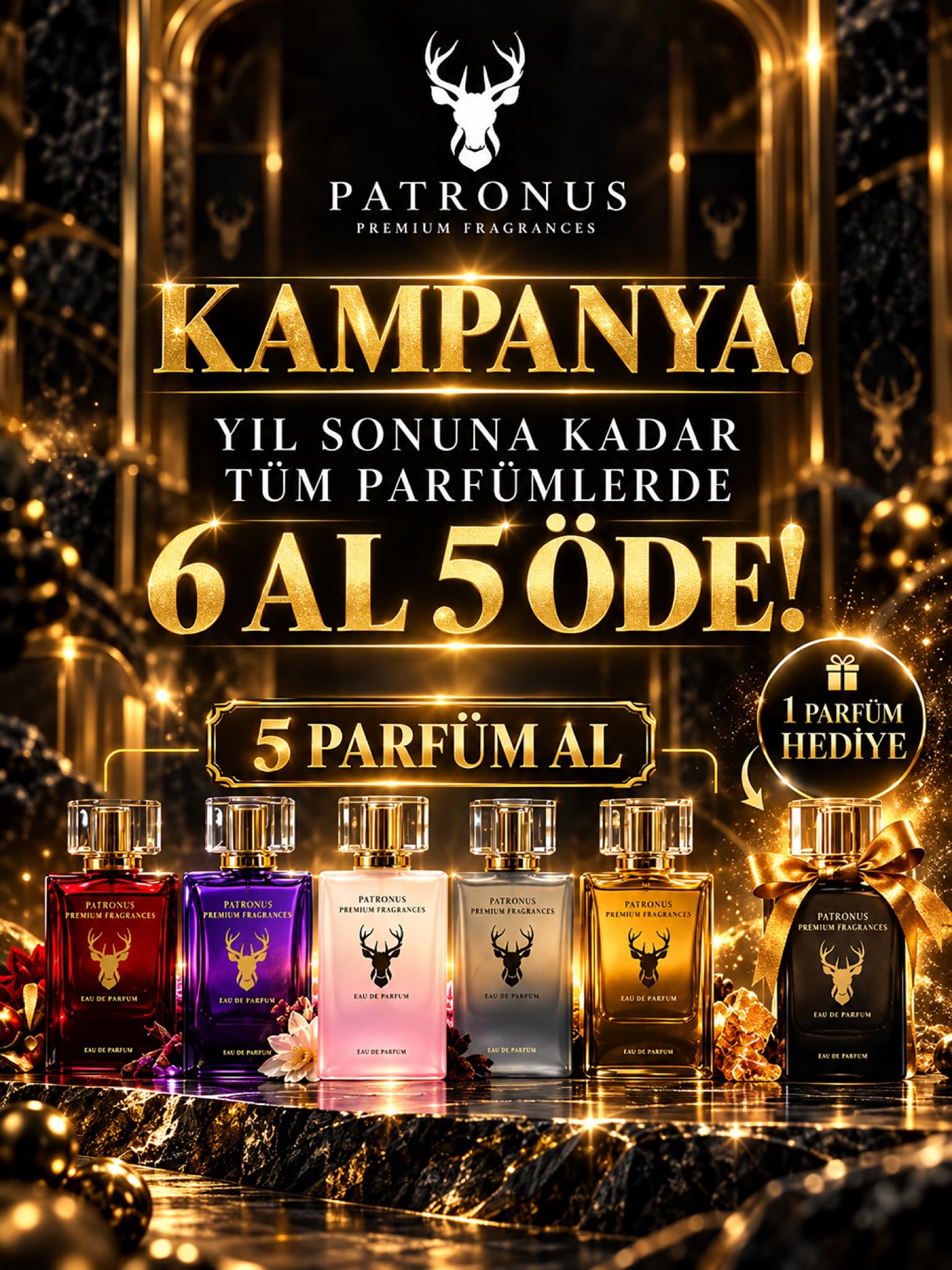 Tüm parfümlerde 6 al 5 öde